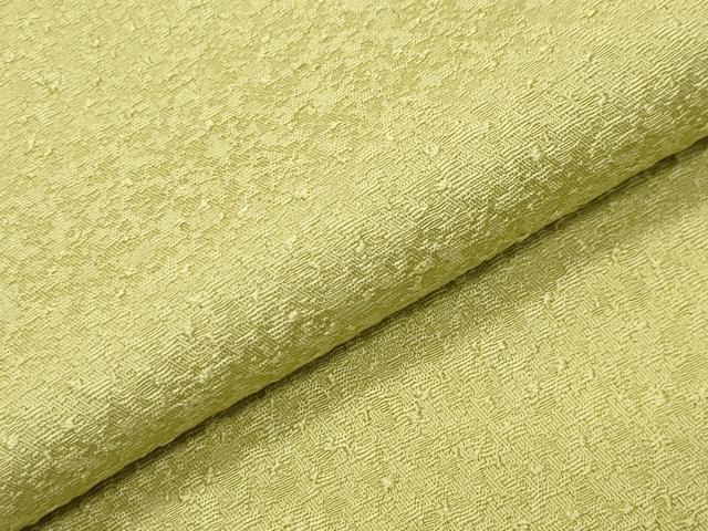 平和屋着物●本草木染作家　瑞寶　色無地　紋意匠　枯草色　正絹　逸品　未使用　CABC8335gh