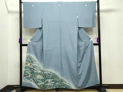 平和屋着物●豪華色留袖　伊藤幽水画　流水鴛鴦花文　暈し染め　正絹　逸品　CABC8338gh
