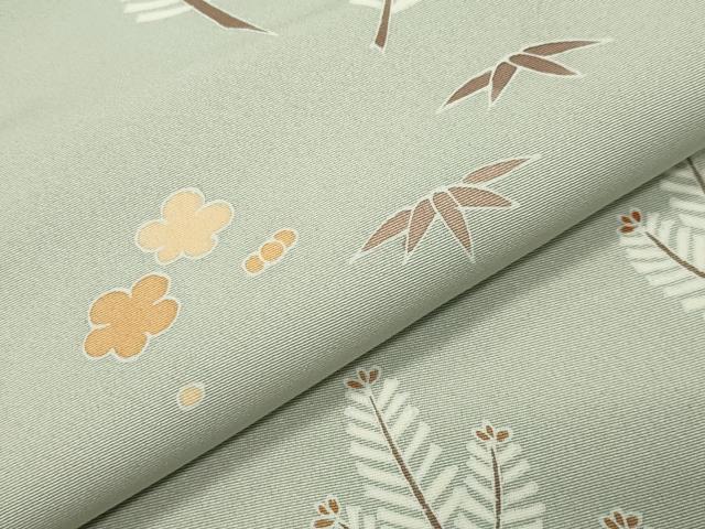 平和屋着物●訪問着　駒刺繍　文箱花文　金彩　正絹　逸品　CABC8340gh