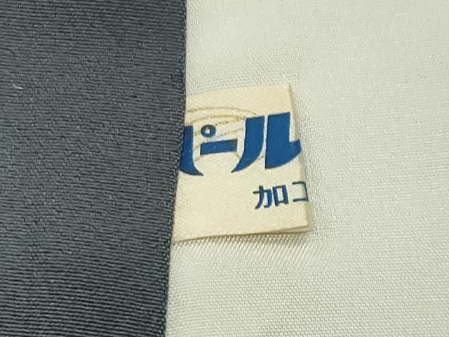 平和屋着物●上質な色無地　鳳凰唐草地紋　鉛色　正絹　逸品　CABC8345gh