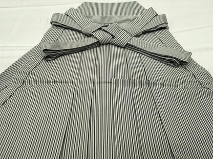 平和屋着物●男性　馬乗り袴　縞　正絹　逸品　CABC8348gh