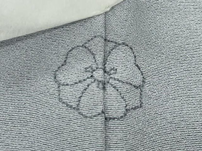 平和屋着物●上質な色無地　千草鼠色　正絹　逸品　未使用　CABC8350gh