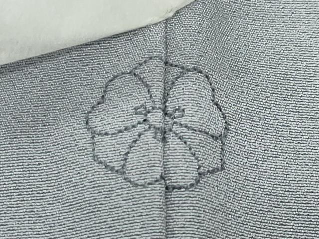 平和屋着物●上質な色無地　千草鼠色　正絹　逸品　未使用　CABC8350gh