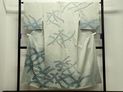 平和屋着物●訪問着　総絞り　吉祥文　暈し染め　正絹　逸品　CABC8352gh