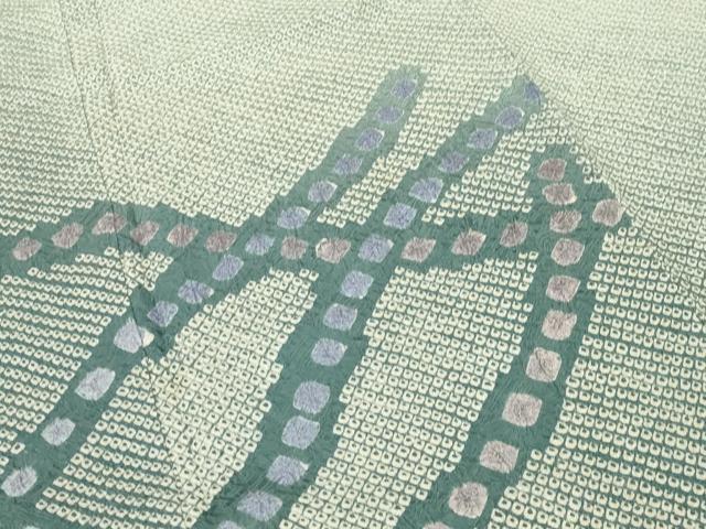平和屋着物●訪問着　総絞り　吉祥文　暈し染め　正絹　逸品　CABC8352gh