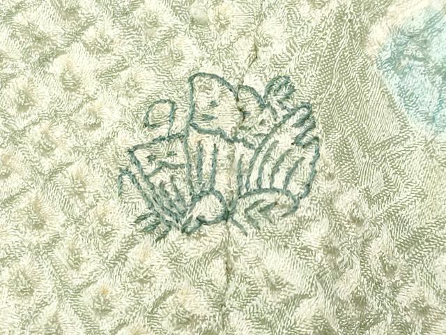 平和屋着物●訪問着　総絞り　吉祥文　暈し染め　正絹　逸品　CABC8352gh