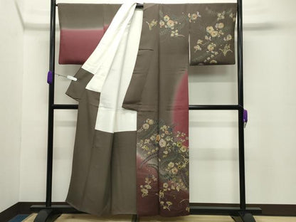 平和屋着物●訪問着　辻が花　絞り　暈し染め　金銀彩　正絹　逸品　CABC8360gh