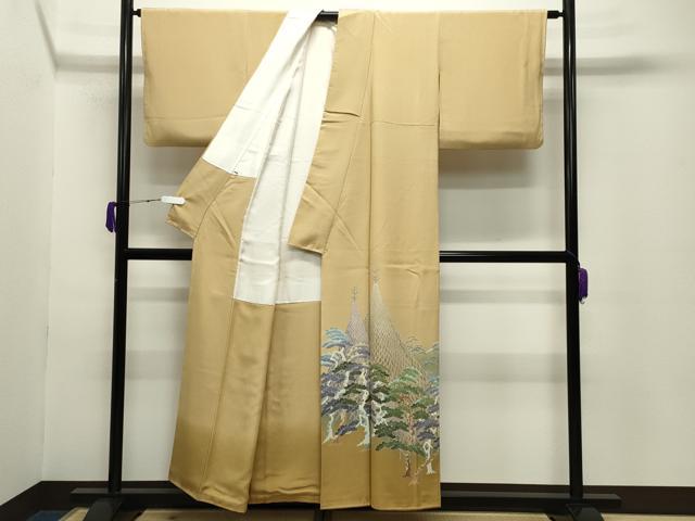 平和屋着物●本加賀友禅作家　黒田勲　色留袖　風景松文　暈し染め　正絹　逸品　未使用　CABC8367gh