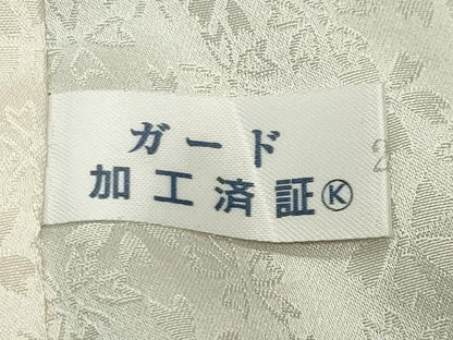 平和屋着物●豪華振袖　刺繍　舞蝶花文　暈し染め　金銀彩　銀通し地　正絹　逸品　CABC8371gh