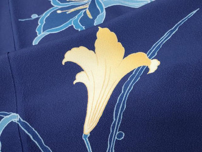 平和屋着物●豪華振袖　草花文　暈し染め　金彩　正絹　逸品　CABC8372gh