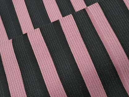 平和屋着物●上質な小紋　縞　正絹　逸品　CABC8375gh