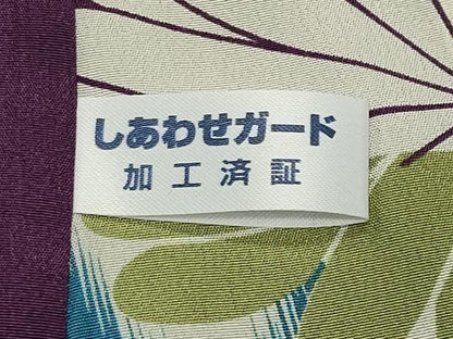 平和屋着物●上質な小紋　縞　正絹　逸品　CABC8375gh