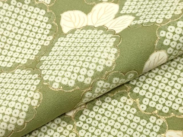 平和屋着物●訪問着　草花文　金彩　さが美扱い　正絹　逸品　CABC8385gh