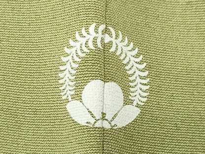 平和屋着物●訪問着　草花文　金彩　さが美扱い　正絹　逸品　CABC8385gh
