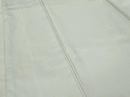 平和屋着物●本場縞大島紬　古代染色純植物染　白花色　まるやま扱い　宮之原織物謹製　証紙付き　正絹　逸品　CABC8387gh