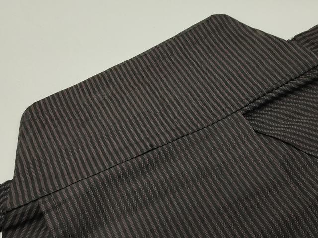 平和屋着物●男性　馬乗り袴　縞　正絹　逸品　未使用　CABC8396gh