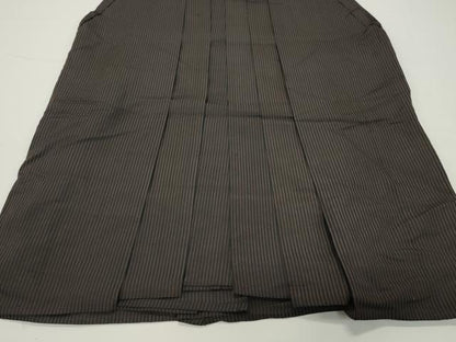 平和屋着物●男性　馬乗り袴　縞　正絹　逸品　未使用　CABC8396gh