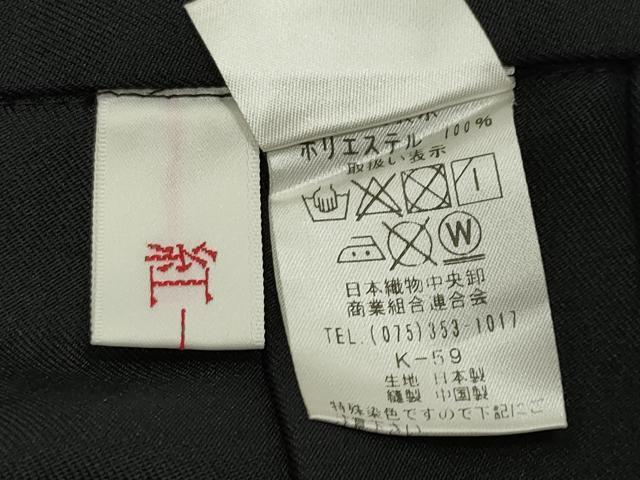 平和屋着物●女性　行灯袴　総刺繍　椿　黒地　金糸　洗える着物　CABC8400gh