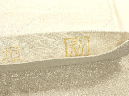 平和屋着物●桝屋高尾 ねん金綴錦 六通柄袋帯 名物裂聚文中桧垣 金銀糸 共箱付き 正絹 逸品 CABC8409dy