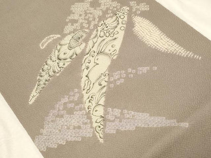 平和屋着物●西洞院辻が花 大脇一心 九寸名古屋帯 絞り 辻が花 逸品 CABC8414dy