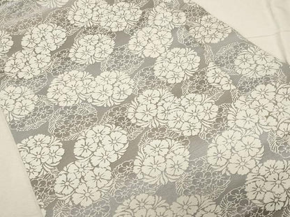 平和屋着物●九寸名古屋帯 草花丸文 正絹 逸品 CABC8415dy