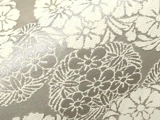 平和屋着物●九寸名古屋帯 草花丸文 正絹 逸品 CABC8415dy