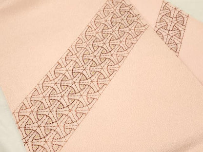 平和屋着物●中国三大刺繍 相良刺繍 総刺繍 九寸名古屋帯 作家物 刺し子 吉祥文 金糸 鬼しぼ縮緬 正絹 逸品 CABC8420dy