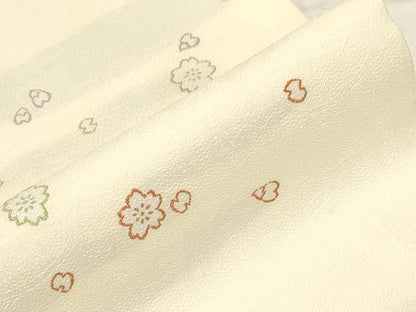 平和屋着物●九寸名古屋帯 舞花文 金糸 正絹 逸品 CABC8422dy