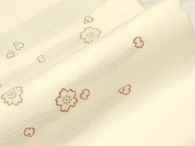 平和屋着物●九寸名古屋帯 舞花文 金糸 正絹 逸品 CABC8422dy