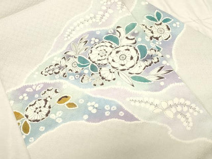 平和屋着物●九寸名古屋帯 辻が花 おび工房謹製 正絹 逸品 CABC8433dy