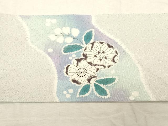 平和屋着物●九寸名古屋帯 辻が花 おび工房謹製 正絹 逸品 CABC8433dy
