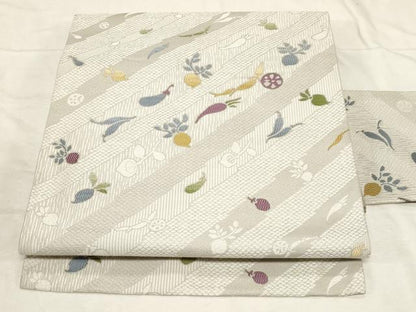 平和屋着物●九寸名古屋帯 成り物 正絹 逸品 CABC8440dy
