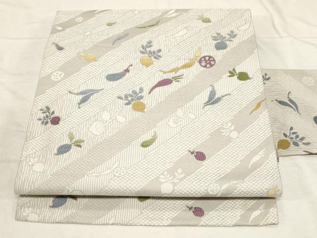 平和屋着物●九寸名古屋帯 成り物 正絹 逸品 CABC8440dy