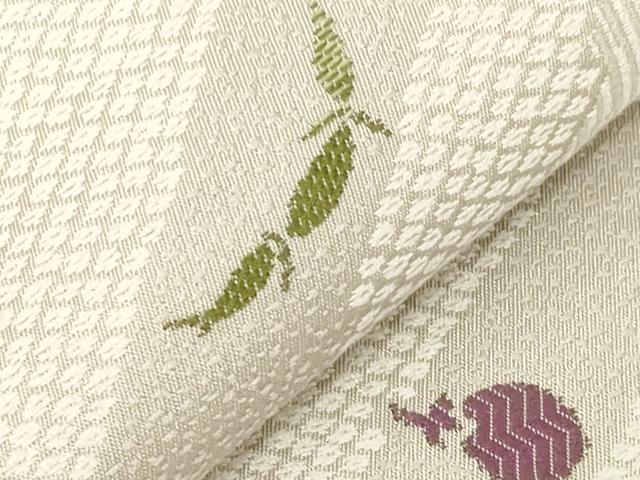 平和屋着物●九寸名古屋帯 成り物 正絹 逸品 CABC8440dy