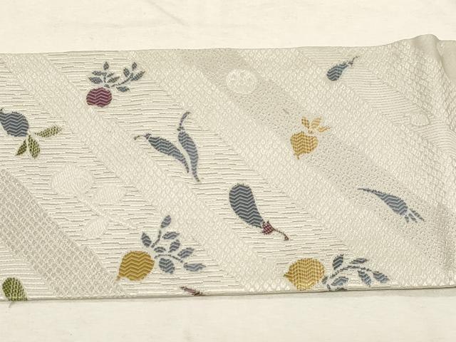 平和屋着物●九寸名古屋帯 成り物 正絹 逸品 CABC8440dy