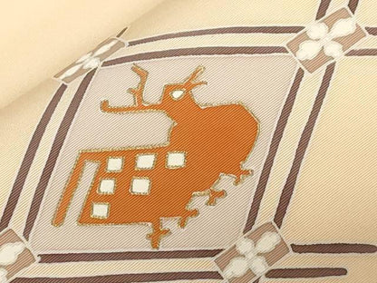 平和屋着物●塩瀬 九寸開き名古屋帯 有栖川 金彩 正絹 逸品 CABC8443dy