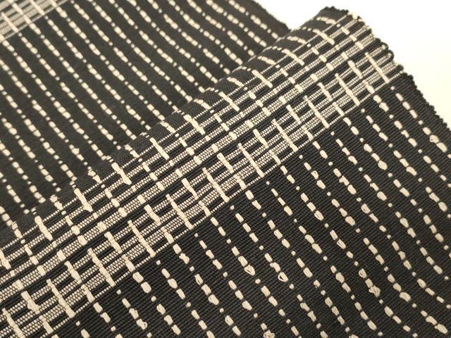 平和屋着物●八寸名古屋帯 縞 正絹 逸品 CABC8449dy