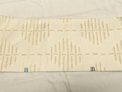 平和屋着物●九寸名古屋帯　吉祥文　金銀糸　正絹　逸品　CABC8459dy