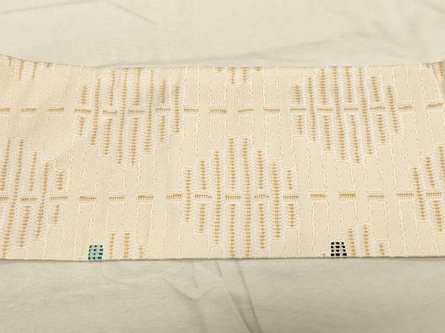平和屋着物●九寸名古屋帯　吉祥文　金銀糸　正絹　逸品　CABC8459dy