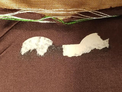 平和屋着物▼西陣 六通柄袋帯 嵐山 金糸 正絹 逸品 CABC8760dy
