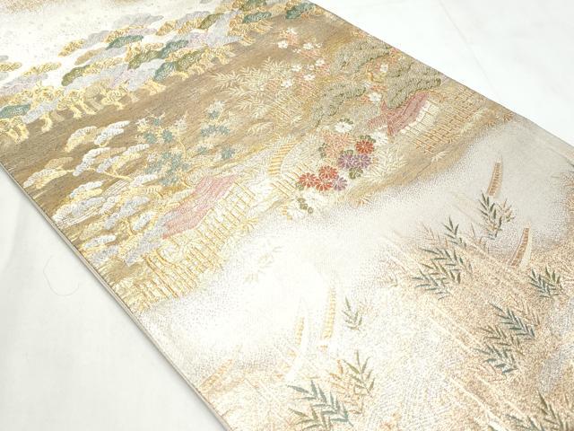 平和屋着物◎九百佐賀錦　六通柄袋帯　唐織　御所解文　金銀糸　鈴乃屋扱い　正絹　逸品　CABC8822fb