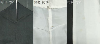 平和屋着物■豪華黒留袖 駒刺繍 雲取り扇面吉祥花文 金銀彩 正絹 逸品 CABC8903fb