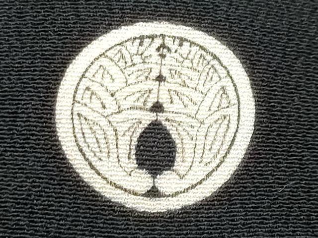 平和屋着物■豪華黒留袖 駒刺繍 雲取り扇面吉祥花文 金銀彩 正絹 逸品 CABC8903fb