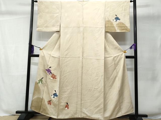 平和屋着物■訪問着 人物文 金彩 正絹 逸品 CABC8914fb