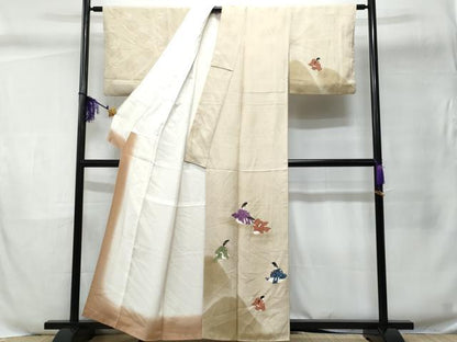 平和屋着物■訪問着 人物文 金彩 正絹 逸品 CABC8914fb