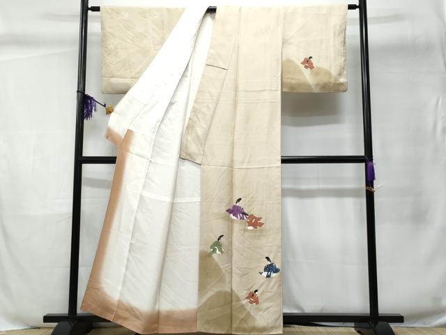 平和屋着物■訪問着 人物文 金彩 正絹 逸品 CABC8914fb