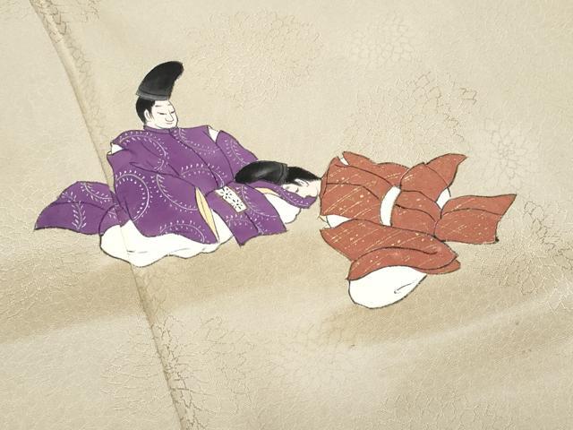 平和屋着物■訪問着 人物文 金彩 正絹 逸品 CABC8914fb