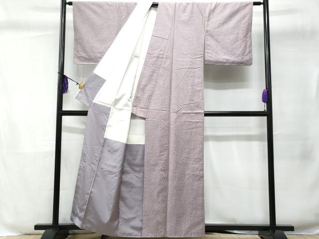 平和屋着物■上質な紬 草花文 正絹 逸品 CABC8922fb