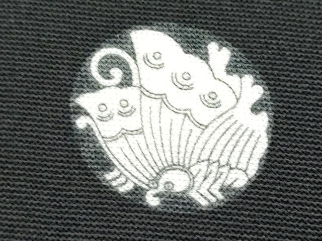 平和屋着物■豪華黒留袖 刺繍 立波エ霞吉祥花文 金彩 正絹 逸品 CABC8926fb