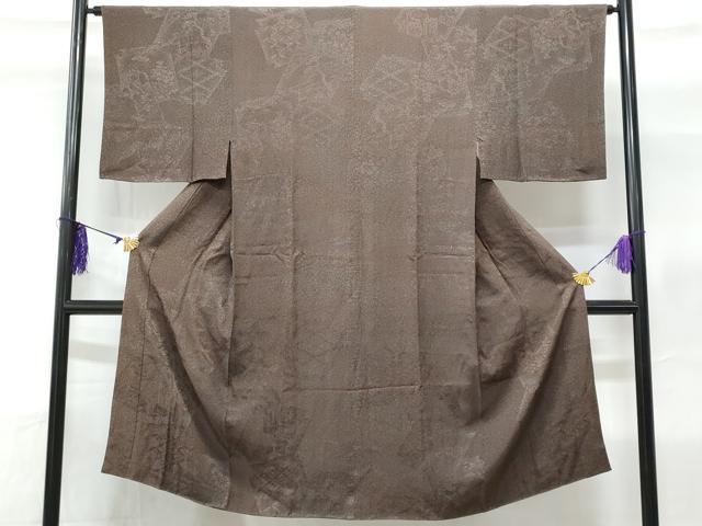 平和屋着物■男性 長襦袢 袷 草花文 正絹 逸品 CABC8936fb